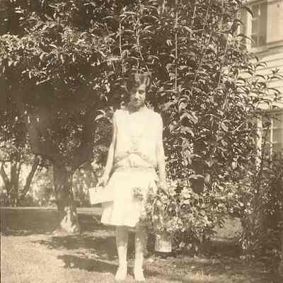 Photograph of Mildred Vitus on Graduation Day, June 3rd, 1927