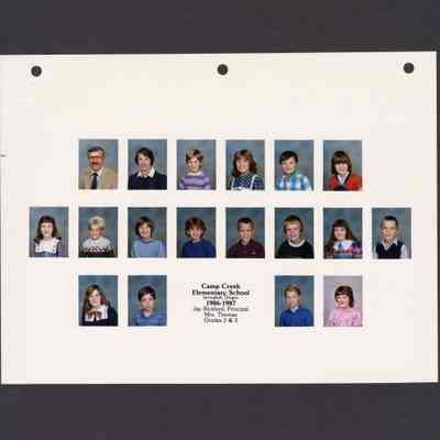 Photograph, Camp Creek Elementary, Grades 2 and 3, 1986-1987.