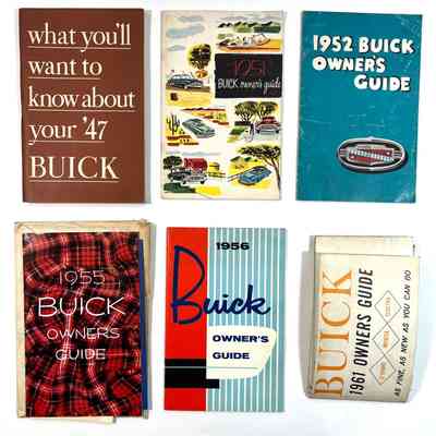 Buick Owner's Guides and Manuals, 1947-1977