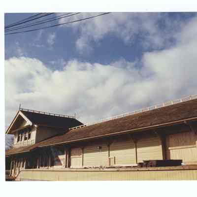 Photograph of the Springfield Chamber of Commerce building, former Train Depot, circa 1992