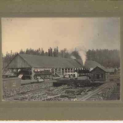 Photograph of lumber mill, citca 1890-1910