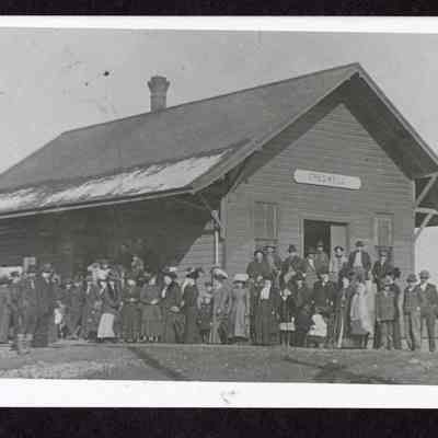 Photograph of Creswell Depot, Creswell, Oregon, 1912