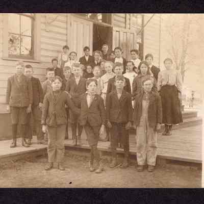 Postcard, Photograph of an Elementary School Class, Date Unknown.