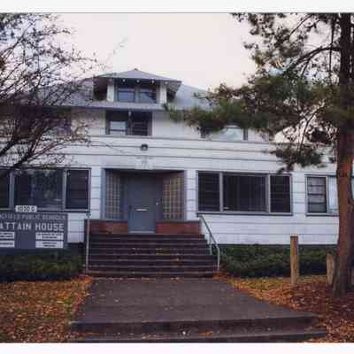 Photograph of the Brattain House, Springfield Public School building, 1998