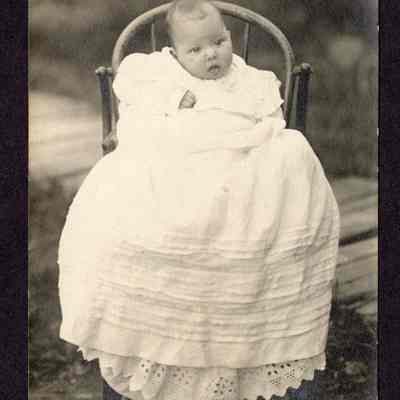 Photograph of Irene Aster Schamahorn as a baby