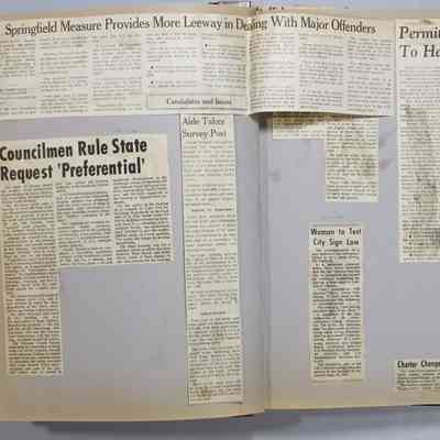 Pages 4-5 newspaper clipping unfolded