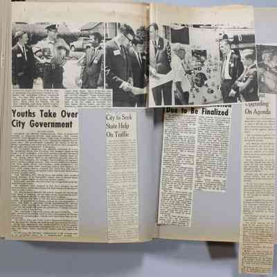Pages 28-29 newspaper clippings unfolded
