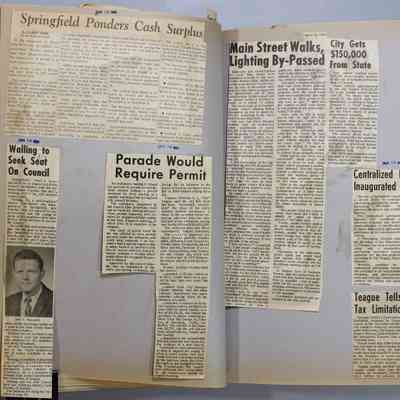 Pages 38-39 newspaper clipping unfolded