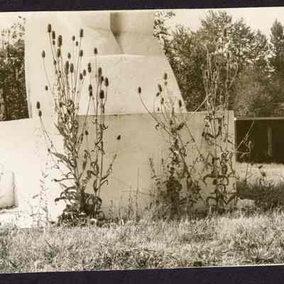 Photograph, Horse Statue Base, Springfield, Undated