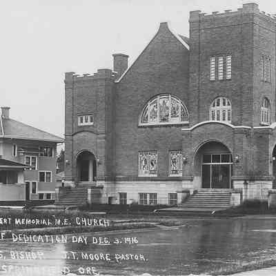 Photograph of James A. Ebbert Memorial M. E. Church,1916