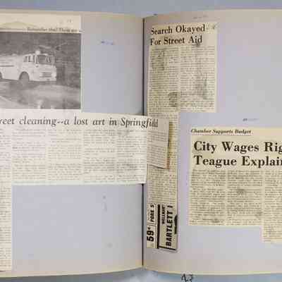 Page 124 newspaper clipping unfolded