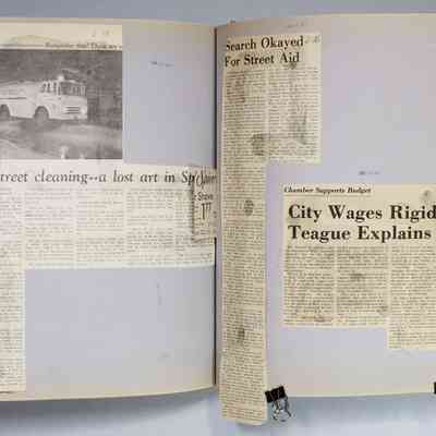 Page 125 newspaper clipping unfolded