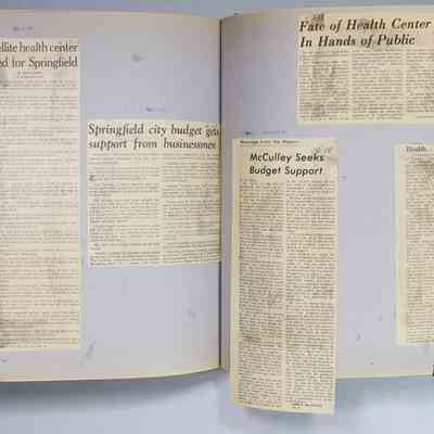 Page 127 newspaper clipping unfolded