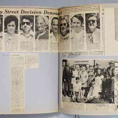 Page 128 newspaper clipping unfolded