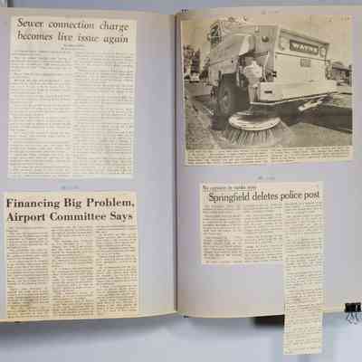 Page 149 newspaper clipping unfolded