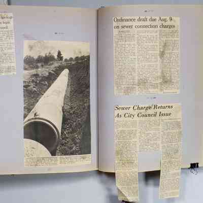 Page 151 newspaper clipping unfolded