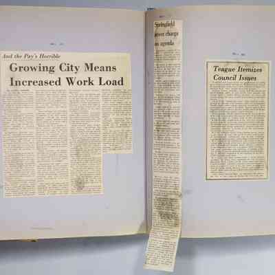 Page 167 newspaper clipping unfolded