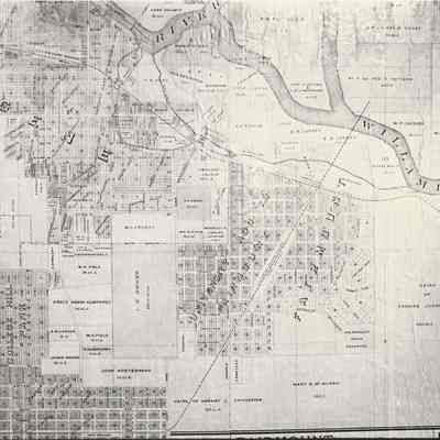 Photograph of Plat of Fairmount and Eugene Area