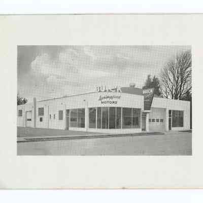 Photograph of Springfield Motors, circa 1950