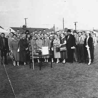 Photograph of members of Oregon Centennial Celebration Committee, 1959