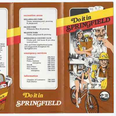 Tourist Map of Springfield, circa 1970-1980