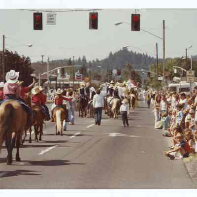 Photograph of a Summer parade, Springfield, circa 1979