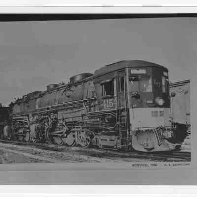 Photograph of Southern Pacific locomotive number 4154, Roseville, California, 1948