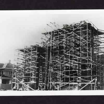 Photograph of Ebbert Memorial Methodist Church Under Construction, Undated