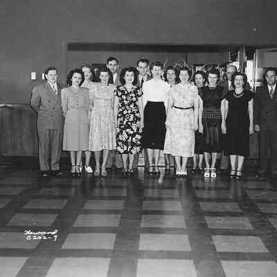 Photograph of US National Bank Staff, Springfield, Oregon, circa 1950s