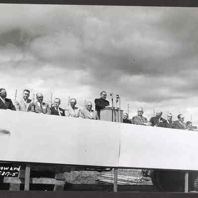 Photograph of the opening of McKenzie Willamette Hospital, Springfield, Oregon