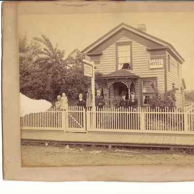 Photograph of Clark Hotel, First Springfield Hotel, Springfield, Oregon, Undated