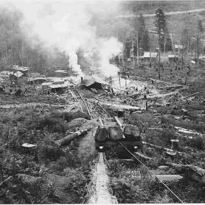 Photograph of Logging on the Smith River, 1935