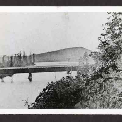 Photograph of covered bridge over the Willamette River