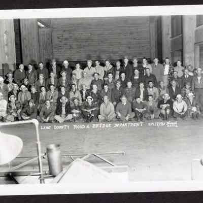 Photograph of Lane County Road & Bridge Crew, Nov 17, 1950.