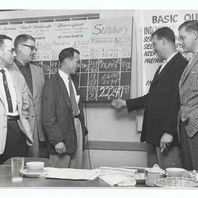 Photograph of a Springfield Chamber of Commerce presentation, circa 1960