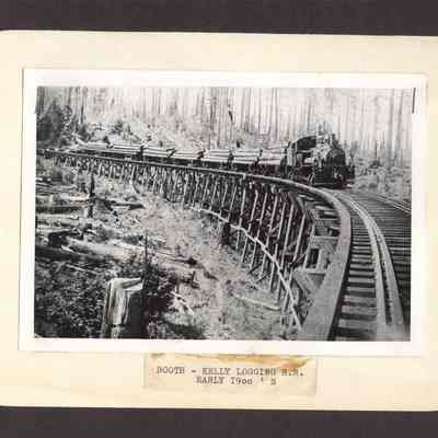 Photograph of Booth-Kelly Logging R.R., Wendling, Oregon, circa 1914