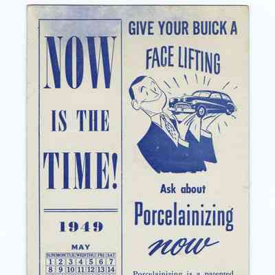 Springfield Motors Buick Service Advertisement and Calendar, 1949