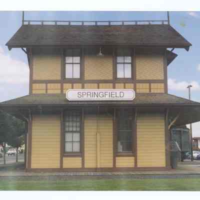 Photograph of the Springfield Train Depot, circa 1992