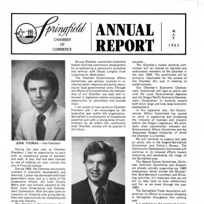 Annual Report, Springfield Chamber of Commerce, 1983