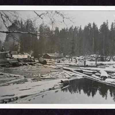 Photograph of an unknown logging pond