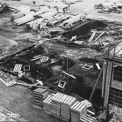 Photograph of Construction at Weyerhauser Mill, 1952
