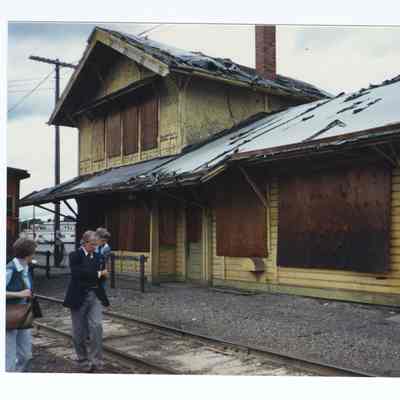 Photograph of the Springfield Train Depot, old site, circa 1992