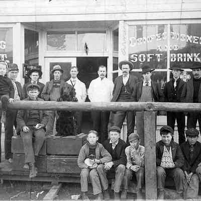 Photograph of Pool Hall and Confectionary, circa 1900