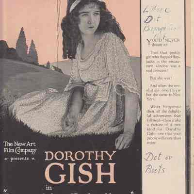 Photograph Poster for Dorothy Gish in Little Miss Rebellion