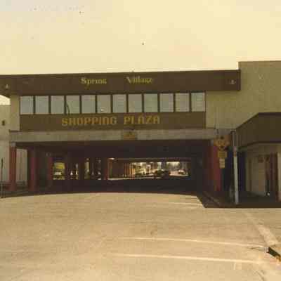 Photograph of Spring Village shopping plaza, 1979