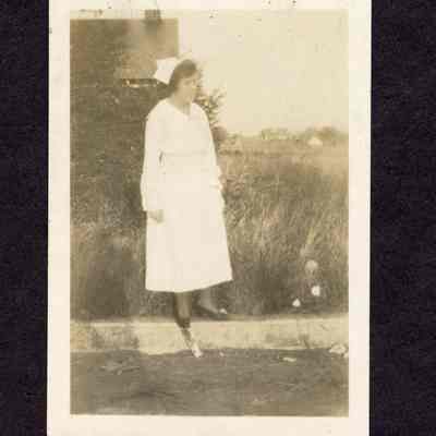Photograph of unknown woman in nurses uniform