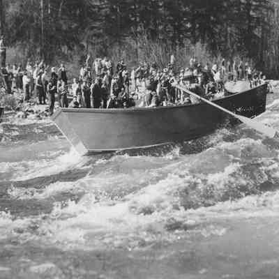 Photograph of White Water Boat Parade, Date Unknown