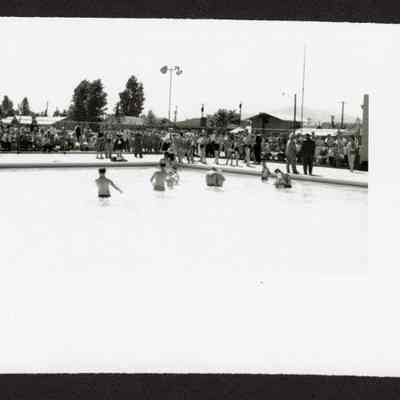 Photograph, Crowd at Outdoor Pool, Undated
