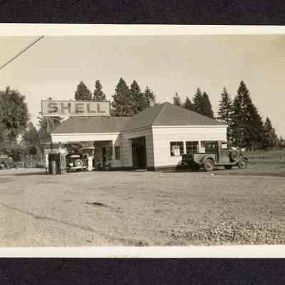 Photograph of Shell Station, undated