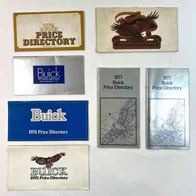 Buick Price Directories, 1973-1980
